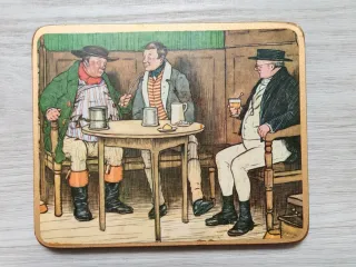 Set 4 Sottobicchieri Vintage Made in England