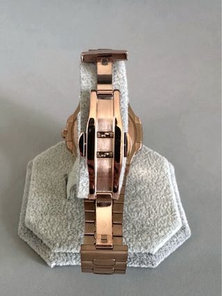 Seiko Mod Nautilus Rose Gold Automático Open Heart