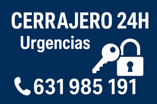 Cerrajero 24h Urgencias - 631 985 191