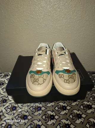 Zapatillas Gucci Beige y Verde