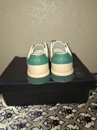 Zapatillas Gucci Beige y Verde