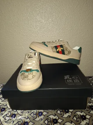 Zapatillas Gucci Beige y Verde