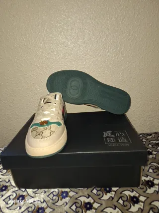 Zapatillas Gucci Beige y Verde