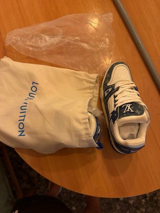 Louis Vuitton LV Trainer Monogram Denim Blanco/Azu