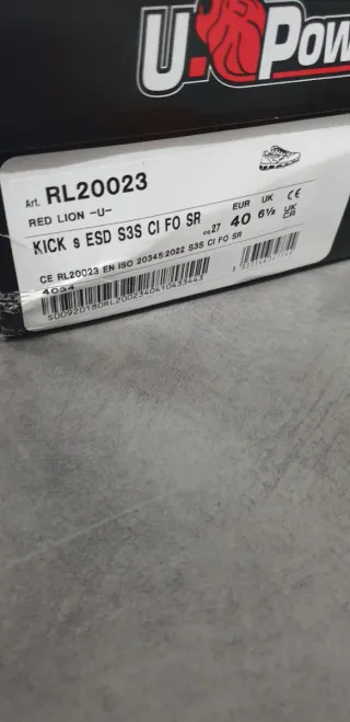 Scarpe da lavoro antinfortunistica U POWER n 40 s3