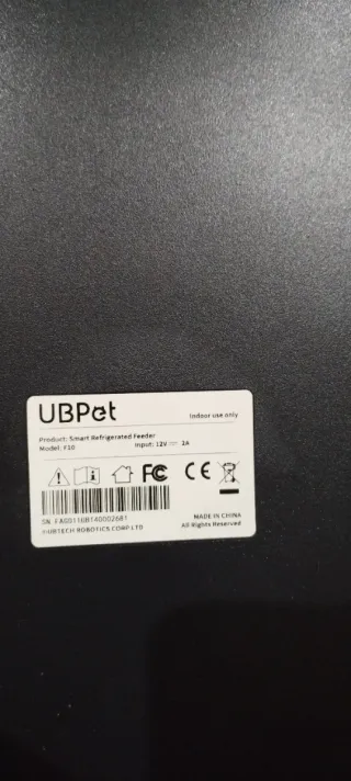 Comedero automático UBPet 5 comidas l, refrigerado