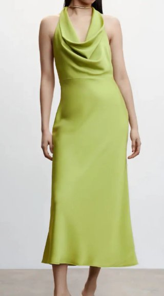 Vestido de fiesta verde