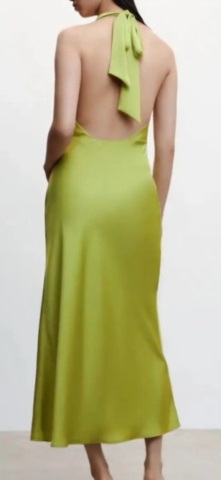 Vestido de fiesta verde