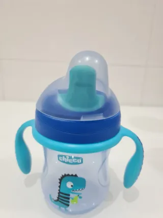 Lote 3 vasos aprendizaje y chupete anti ahogo