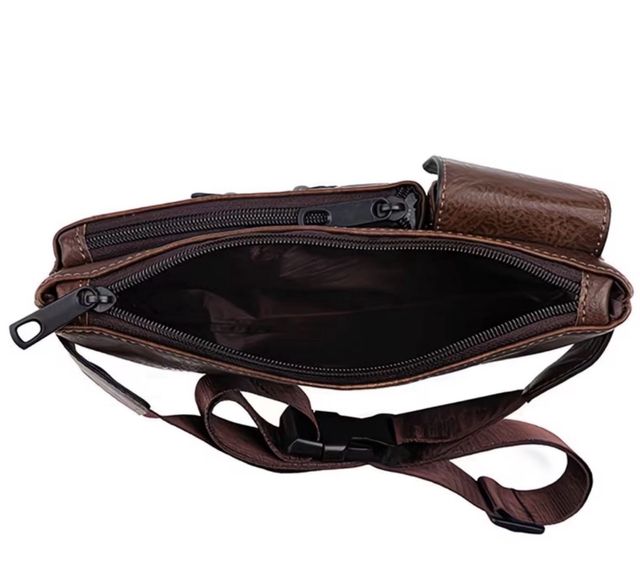 Borsa a tracolla CarlKimu unisex marrone