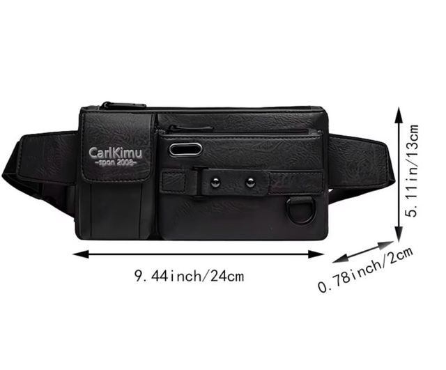 Borsa a tracolla CarlKimu unisex marrone