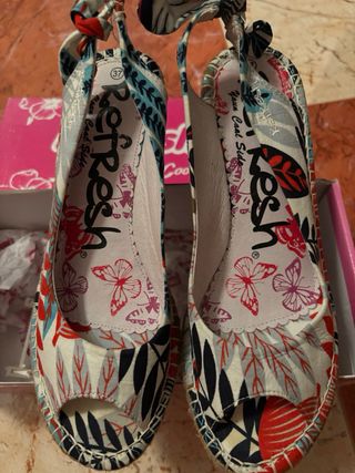 Zapatos Refresh esparto tacón verano talla 37