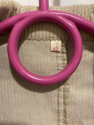 Chaqueta pana TL beige Talla S