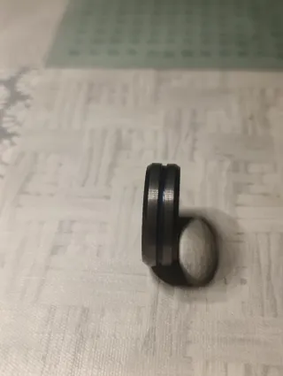 Anillo Tungsteno Azul y Gris