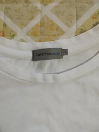 T-shirt Calvin Klein Jeans bianca taglia S