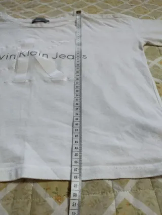 T-shirt Calvin Klein Jeans bianca taglia S