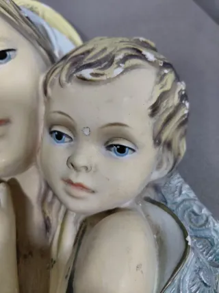 Virgen con Niño de Escayola para Pared