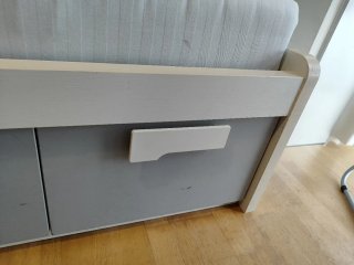 Cama 90x190 con cajones y colchón