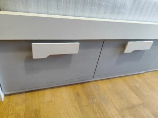 Cama 90x190 con cajones y colchón