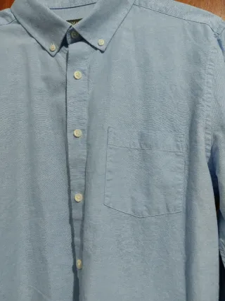 Camisa Primark Slim Fit Azul Talla M