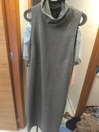 Vestido de punto grueso invierno
