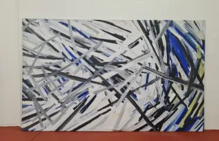 Óleo Abstracto Contemporáneo sobre Lino