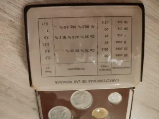 Pruebas Numismáticas Monedas Franco 1975