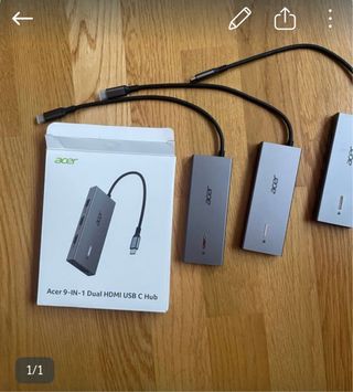 Hub USB C Acer 9 en 1 Dual HDMI
