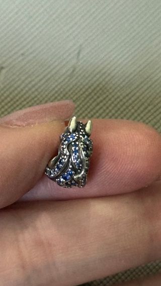 Charm Pandora Cavallo di Elsa Argento Zirconi