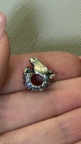 Charm Pandora Cavallo di Elsa Argento Zirconi