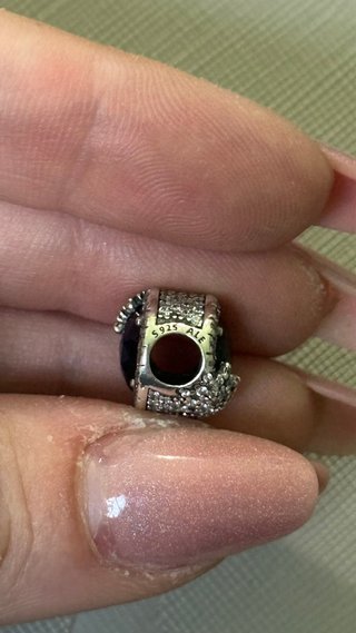 Charm Pandora Blu Zirconi Argento