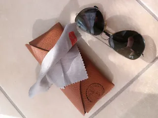 Ray-Ban Aviator Occhiali da Sole Argento Nero