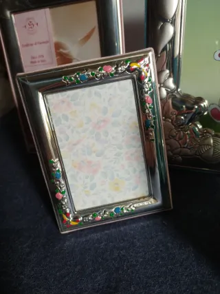 Cornici in argento laminato 4 pezzi una in argento