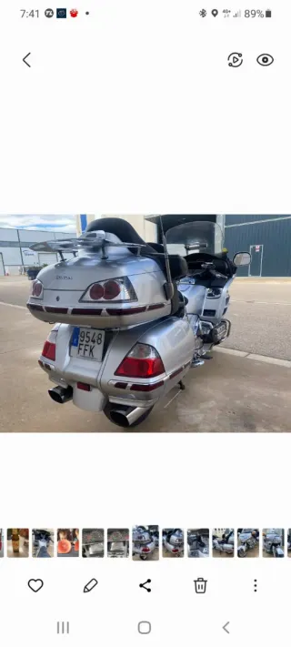 Honda Gold Wing Plata Touring