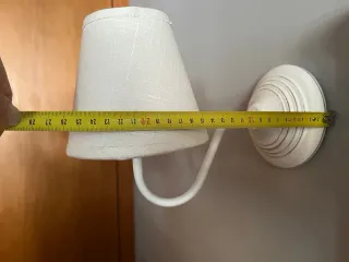 Apliques de pared de tela.