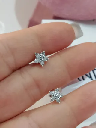 Pendientes Pandora Flores Plata