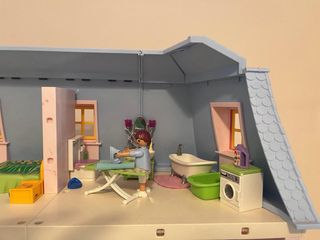 Casa de muñecas Playmobil rosa