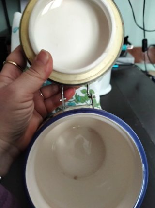 Contenitore ceramica uva blu