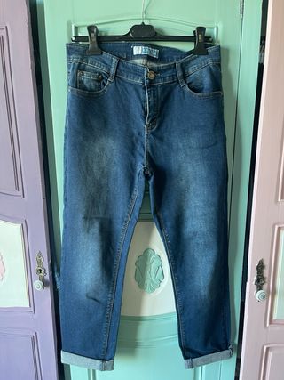 Calças jeans azuis