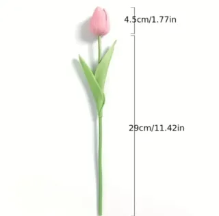 20 Flores Artificiales Tulipan Multicolor