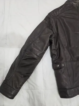 Cazadora Piel Reversible Massimo Dutti Marrón