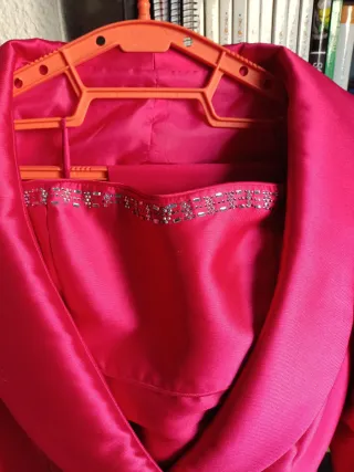 Vestido Madrina, Pedrería, Talla 38