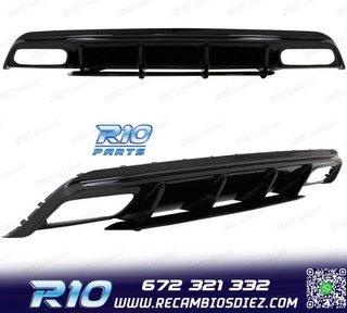 DIFUSOR MERCEDES CLASE A W176 AMG 12-18 LOOK A45 NEGRO BRILL