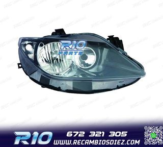FARO DCH PARA SEAT IBIZA VI 09-12 FONDO NEGRO