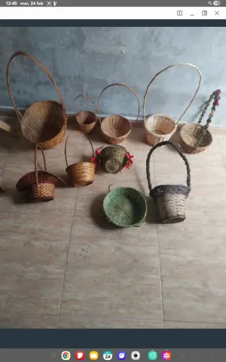 Cestas de mimbre artesanales - 2€ unidad