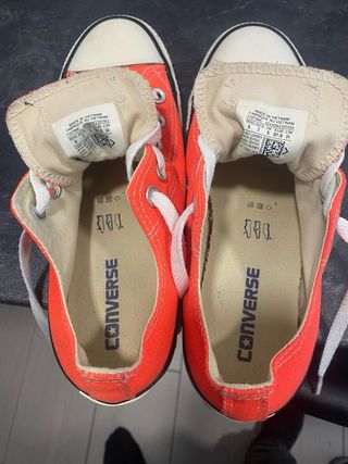 Converse Naranja Talla 38