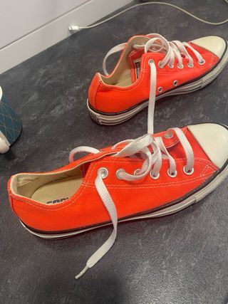 Converse Naranja Talla 38