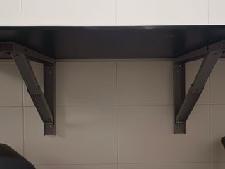 Mesa Cocina Plegable Cristal y Metal
