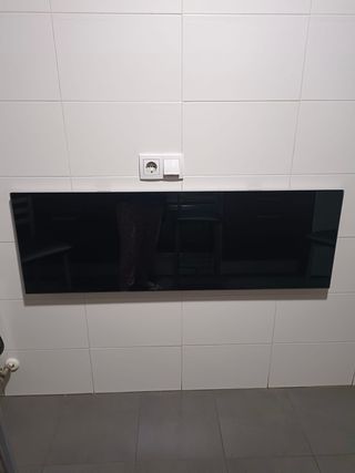 Mesa Cocina Plegable Cristal y Metal