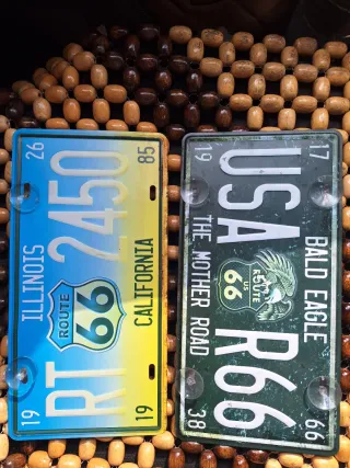Placas Decorativas Route 66 USA
